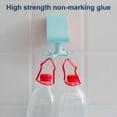 thumbnail image 3 of 360 Degree Rotating Storage Rack Adhesive 6 Kitchen Gadgets Hooks Bathroom Hanger Kitchen Gadgets Organizer, Light Blue, 3 of 6