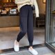 thumbnail image 3 of Pantalones Harem de cintura alta a la moda de otoño para mujer, pantalones de punto gruesos adelgazantes de estilo informal para ir al trabajo, pantalones de punto para mujer, 3 of 6