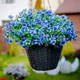 thumbnail image 4 of MAMOWEAR 143” Artificial Plastic Violet Outdoor Bouquet (6 Count), 4 of 7
