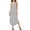 Gray, variant on SELONE Holiday Dresses for Women V Neck Sleeveless Maxi Dress Spaghetti Strap Summer Dresses with Pockets Beach Sun Dress