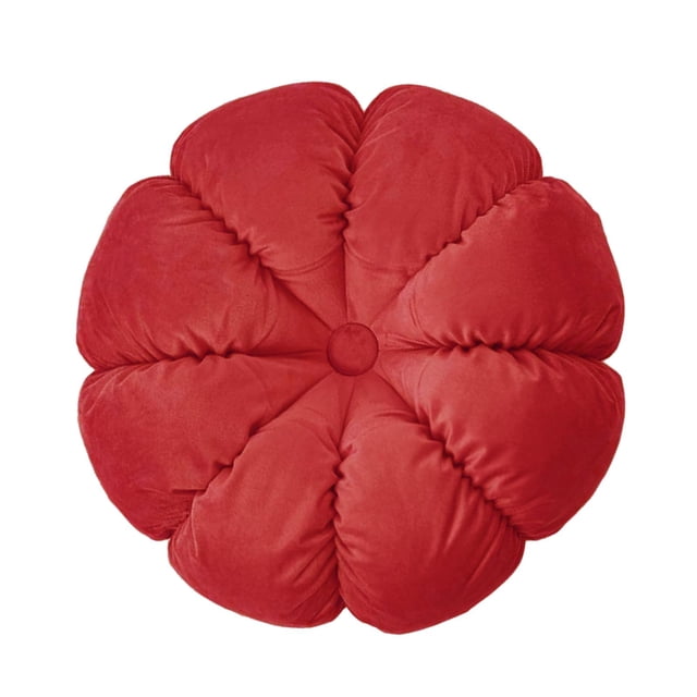 Cojín redondo para asiento de silla, cojín de tatami, cojín decorativo para asiento, cojín para asiento de suelo, para , dormitorio, meditación rojo