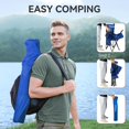 thumbnail image 4 of Silla de camping Nazhura plegable con bolsa térmica azul, paquete de 2, 4 of 8