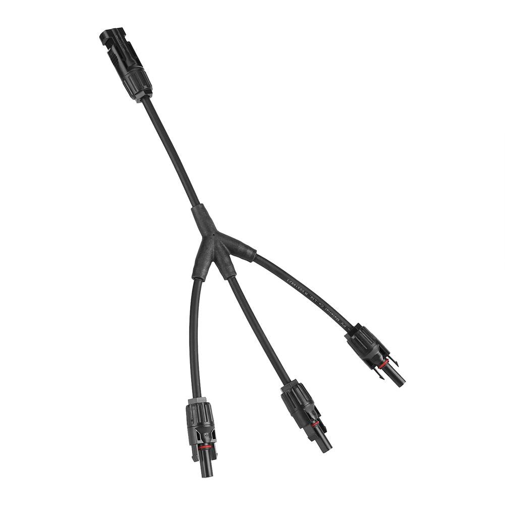 2Pcs/Set Y Type MC4 Solar Panel Branch Cable Connectors Male & Female M/F Wire