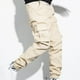 thumbnail image 4 of Ceisia Men's Solid Color Multi-Pocket Cargo Pants with Tapered Cuffs Khaki M Gifts, 4 of 6
