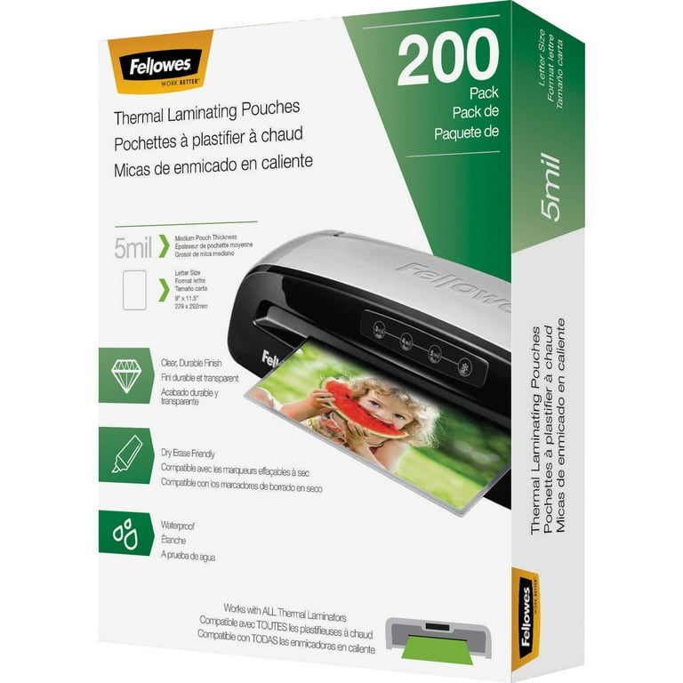 Fellowes Laminating Sheets, Letter Size, 10/Pack (FEL5320603)