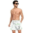 thumbnail image 3 of Men's Quick Dry Casual Beach Shorts Cute Giraffe Pattern with Pockets, Lightweight Swim Trunks for Surfing Gym, 3 of 9
