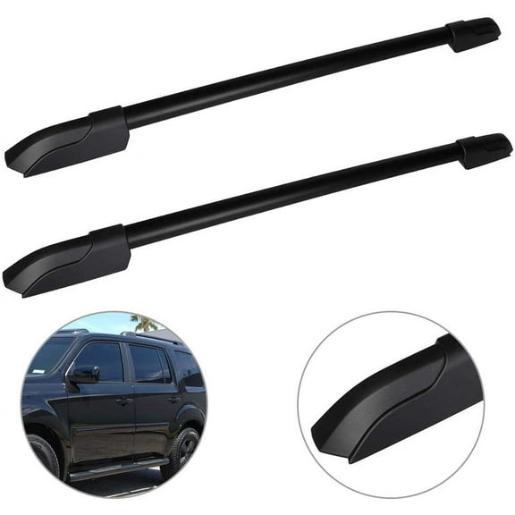 CCIYU Cargo Racks for Honda Pilot 2009-2015 Rooftop Luggage Canoe Kayak Carrier Rack Black Roof Rack Cross Bar -
