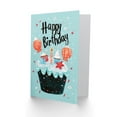 thumbnail image 2 of Artery8 Birthday Card Blue Pink Cupcake Cake Lollipops For Child Kids Son Daughter Greeting Card, 2 of 3