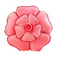 thumbnail image 2 of BKRE Coussin Rond Rose 3D 19.7 Pouces Doux en Forme de Rose Fait Main Décoratif pour Sol, 2 of 4