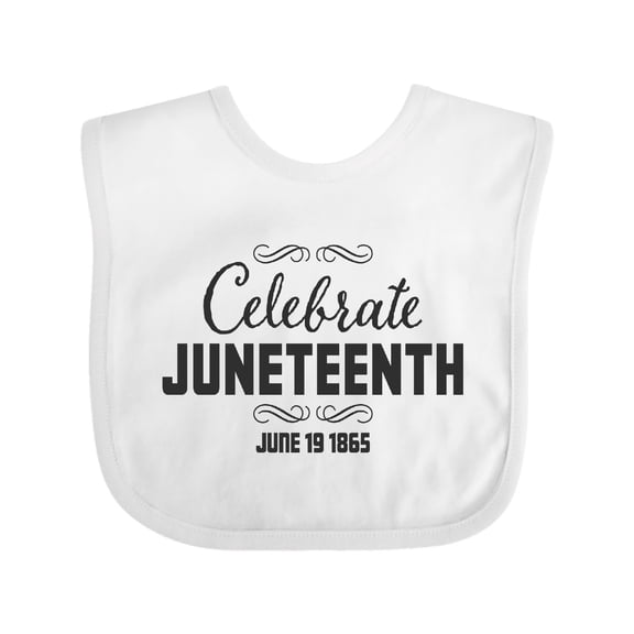 Inktastic Celebrate Juneteenth Boys or Girls Baby Bib
