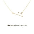 thumbnail image 4 of Ins Constellations Theme Friendship Necklace Rhinestone Comfortable Delicate with Display Card Pendant for Lover Festival Gifts Aries gold, 4 of 6
