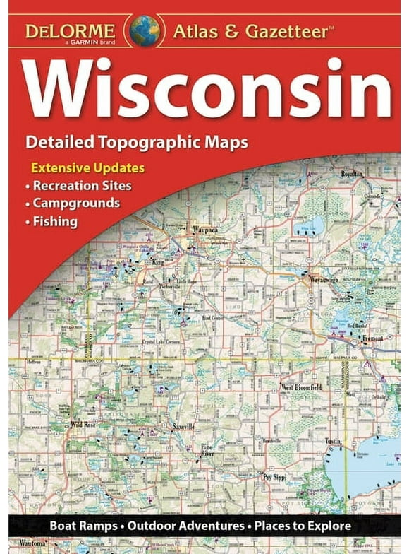 Delorme Atlas & Gazetteer : Wisconsin (Hardcover)