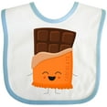 thumbnail image 3 of Inktastic Cute Kawaii Chocolate Candy Bar Boys or Girls Baby Bib, 3 of 4