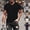 Grey, variant on Men's Henley T Shirts Short Sleeve Heavyweight Crewneck Shirts Kingdom T-Shirt Business Tops Summer Ribbed Textured Tees