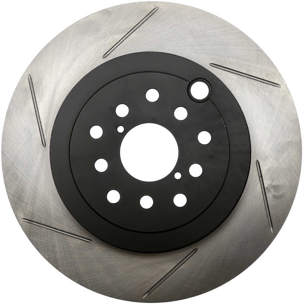 StopTech 126.47039SR Sport Slotted Disc Brake Rotors, European style brake pad compounds. Slotted