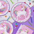 thumbnail image 4 of Assiettes en carton Licorne 9", 4 of 4