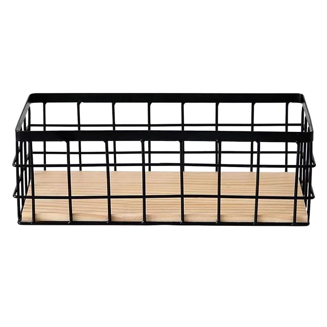 Kitchen Organization and Storage No Drilling Wall Hanging Mounted Metal Wire Baskets Kitchen Organization Storage Kitchen Storage Rack