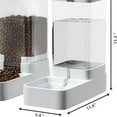 thumbnail image 3 of Pet Feeder and Water Dispenser Set, Automatic Dog Feeder and Dog Water Dispenser for Dogs Cats Pets Animals Large Capacity(3.8L)"【Pet Feeder and Water Dispenser】 1* Feeder and 1*Cat water dispenser,, 3 of 6
