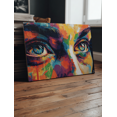 thumbnail image 1 of Abstract Eyes Canvas Wall Art 15.75x11.81 Inches, 1 of 8