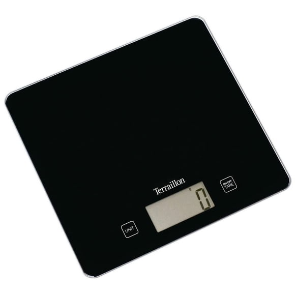 Kitchen Scale, Tare, Liquid Conversions, Ultra-Fine, 5 Kg Capacity, Classic Black, Black