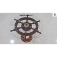 thumbnail image 2 of Roue de Navire Décorative 24 Pouces Fait Main, 2 of 2