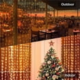 thumbnail image 3 of New Year Garland LED Copper wire Curtain Fairy Lights 3/6m Home Window Bedroom 2025 Christmas Wedding Party Decoration Pink Lamp, 3 of 5