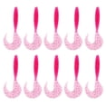 thumbnail image 2 of 10 piezas de gusanos artificiales suaves de una sola cola, accesorios de pesca, cebos, colores mixtos, 2,8 pulgadas, 2 of 8