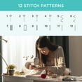thumbnail image 3 of Best Choice Products 6V Portable Sewing Machine, 42-Piece Beginners Kit w/ 12 Stitch Patterns - Gray/White, 3 of 7