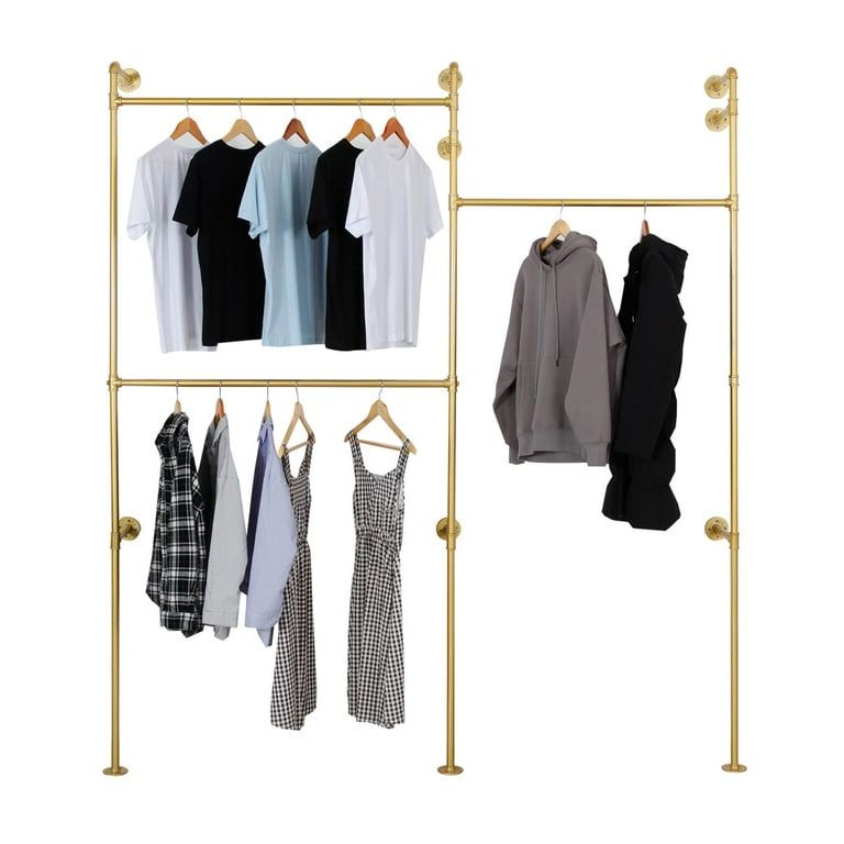 Industrial double clothing rack sale