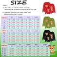thumbnail image 3 of Family Matching Christmas Sweatshirts Crewneck Long Sleeve Shirts Graphic Reindeer Casual Printed Winter Tops Kids Black 2Y, 3 of 3