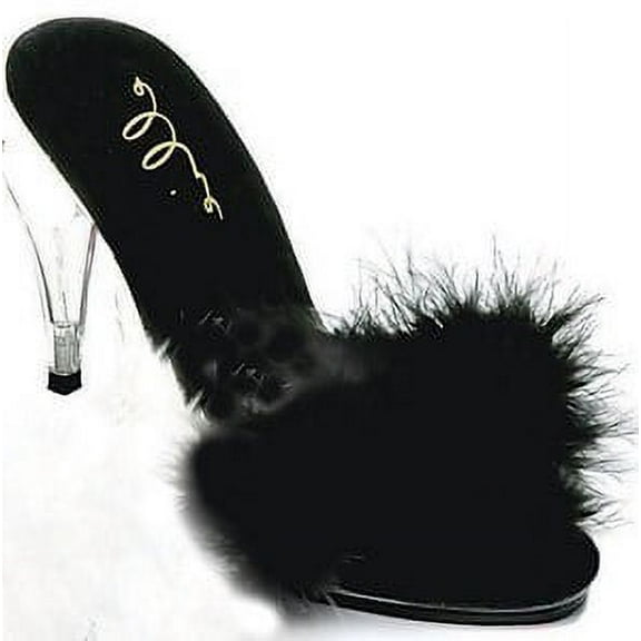 Sasha 4" Heel Maribou Slippers