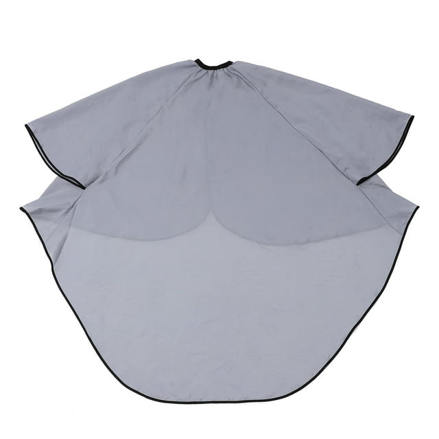Shisuyan Tabliers de Coiffeur pour Coupe de Cheveux, Cape de Barbier Grise, Satin Anti-Rides, 1 Ensemble