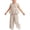 Khaki, variant on Umfun Toddler Girls 2 Piece Outfits, Gingham Ruffle Sleeveless Top Wide Leg Pants Set, Cute Summer Wear