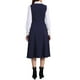 thumbnail image 3 of Vestido Pinafore Vintage Allegra K para Mujer con Encaje, Overoles Midi con Botones y Bolsillos M Azul Oscuro, 3 of 6