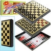 3-in-1 Magnetic Travel Game Set