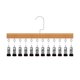 thumbnail image 5 of Organizador de armario con pinzas para pantalones, con 10 o 12 pinzas, ideal para pantalones, bufandas, faldas, cinturones, toallas y ropa interior, con estructura metálica resistente., 5 of 8