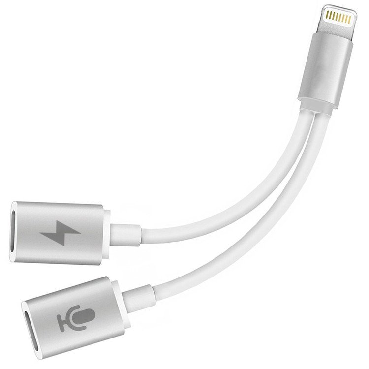 Headphones Charge and Audio Splitter Lightning to Audio Charging