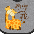 thumbnail image 4 of Inktastic My Gigi Loves Me Boys or Girls Baby Bib, 4 of 4