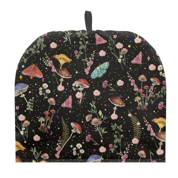 ZUXONGSY Mushroom Tea Cozies Covers Teapot Cozy with Hanging Ring Anti-Dust Polyester Canvas Teapot Cover Keep Tidy and Clean for Home Kitchen Decorative Accessories