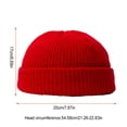 thumbnail image 3 of Qarigey Gorro de lana a la moda para mantener el calor durante mucho tiempo, gorro polar de invierno, transpirable, duradero para deportes al aire libre, Sombreros Rojo, 3 of 6