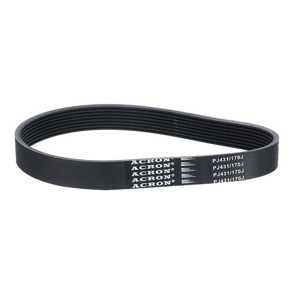 170J8 PJ V-Ribbed Belt 8 Ribs 17" Length x 0.74" Width x 0.14" Height, EPDM Rubber Poly V Belt