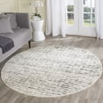 thumbnail image 1 of Safavieh Adirondack Collection ADR117B Modern Abstract Non-Shedding Stain Resistant Living Room Bedroom Area Rug, 4' x 4' Round, Ivory / Silver, 1 of 2