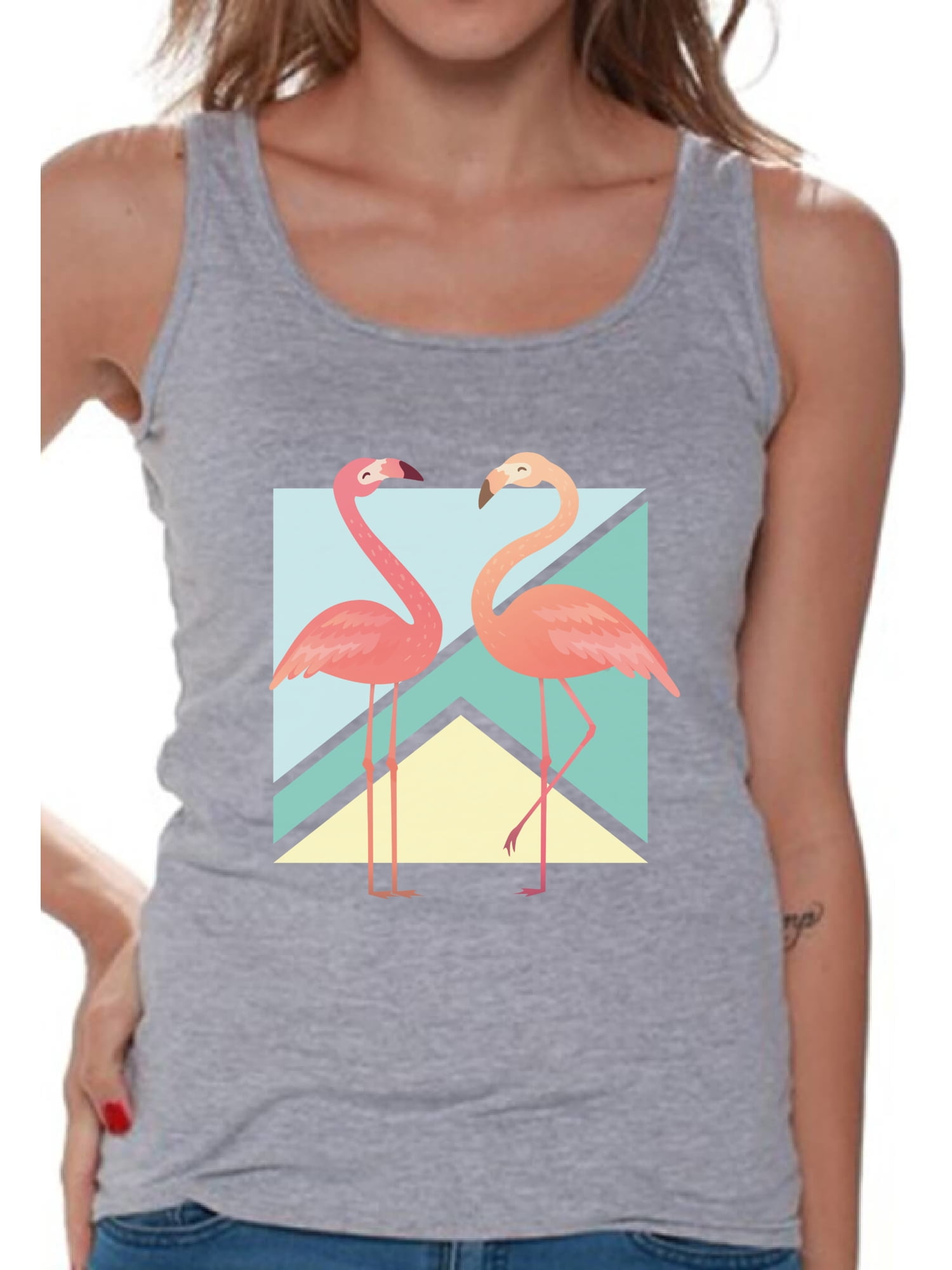 Awkward Styles Awkward Styles Two Flamingos Tank Top for