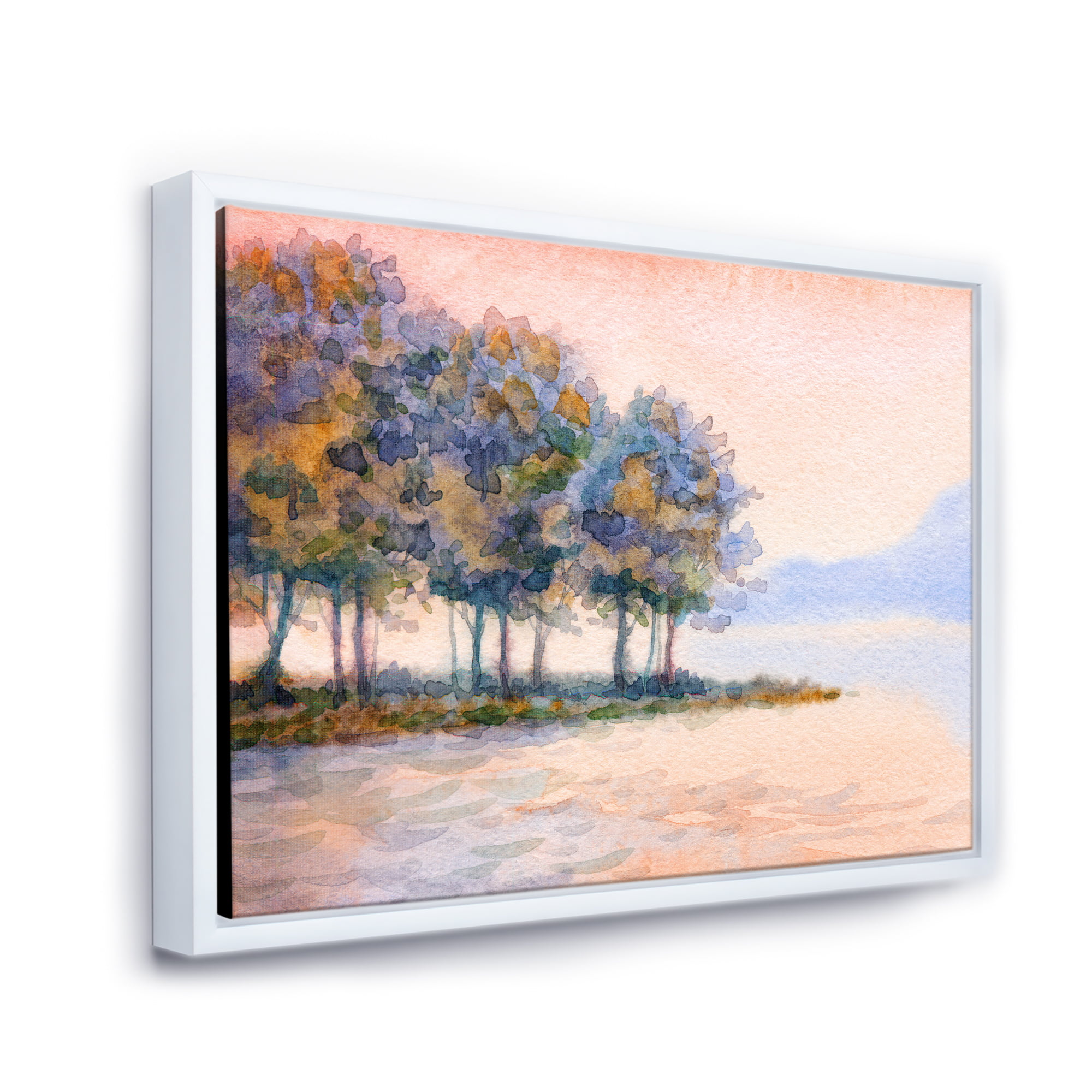 COUNTRYSIDE FIELD SUNSET LANDSCAPE CANVAS PICTURE PRINT WALL ART #4869 