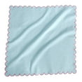 thumbnail image 2 of Fingercraft Cloth Napkins Cotton Linen Blend Dinner Napkin Scallop Napkins, Set of 6, 20”x20” Aqua, 2 of 6