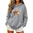 thumbnail image 3 of ZORYEVY Winter Womens Hoodies Pullover Lightweight Casual Long Sleeve Sweatshirts for Women Drawstring Cute Graphic with Pockets Tops, 3 of 6