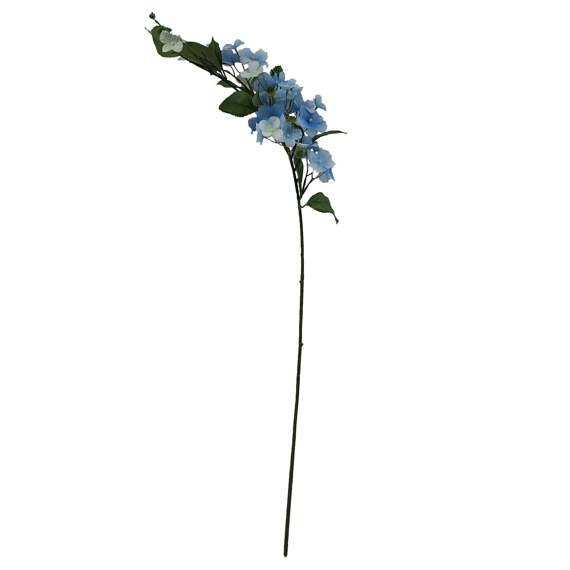 Mainstays 28 in Artificial Blue Drip Hydrangea Flower Stem, Indoor Decoration