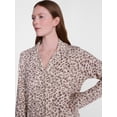thumbnail image 3 of Joyspun Women’s Dreamy Soft Collection Notch Collar Top and Pants, 2-Piece Pajama Set, Sizes XS-3X, 3 of 5