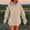 Khaki, variant on Odbmxy Oversized Womens Hoodies Long Sleeve Women's Sweatshirt Pullover with Pocket Solid Color Sports Brown Tops,L