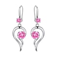 thumbnail image 2 of Boucles d'Oreilles Élégantes Pendantes pour Femmes en Acier Inoxydable Rondes, 2 of 5